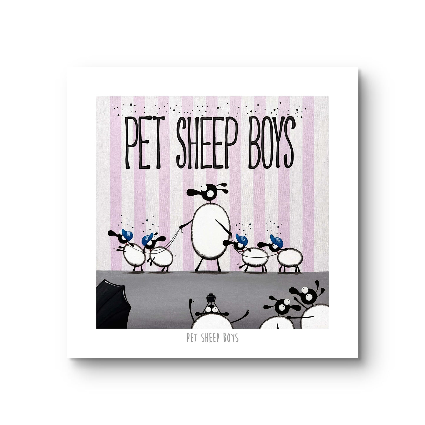10” Print - Pet Sheep Boys