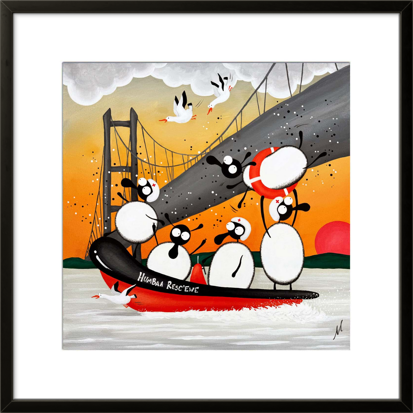 16” Limited Edition Print - Humbaa Resc’ewe