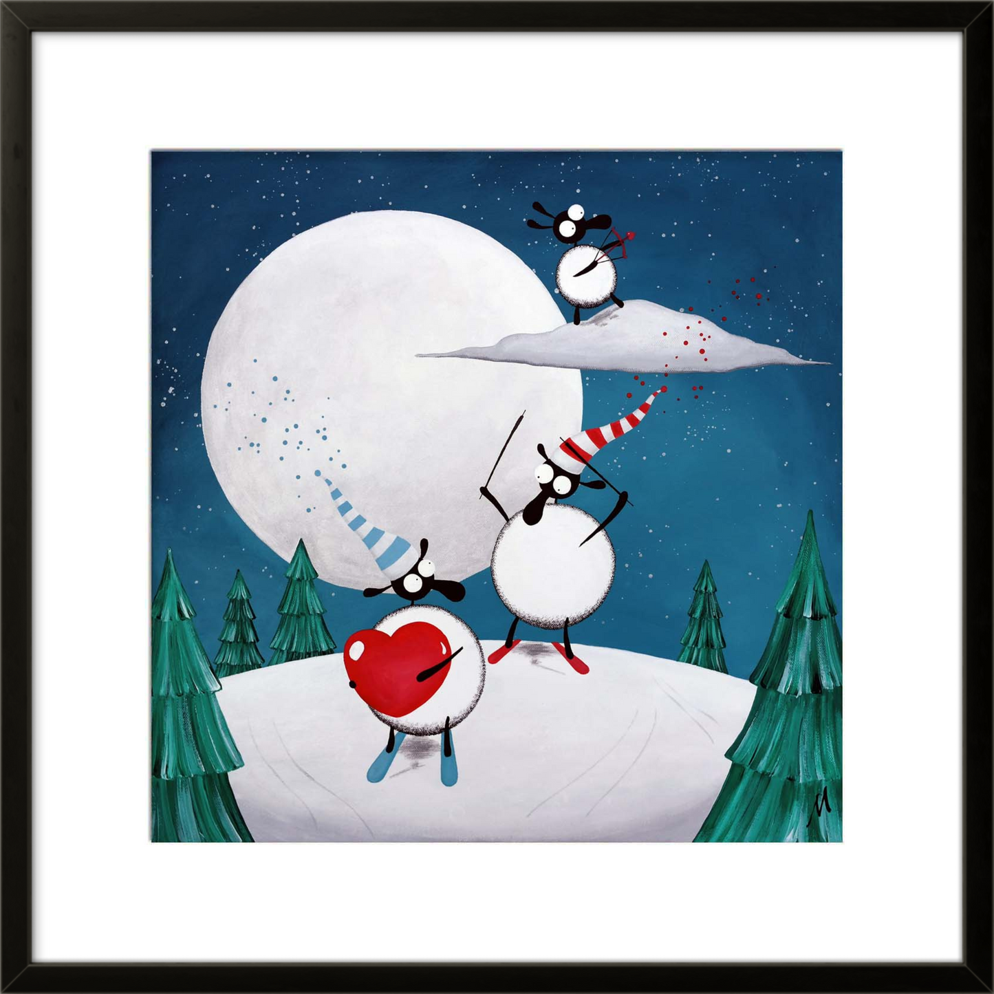 16” Limited Edition Print - Ewe've Taken A Piste Of My Heart