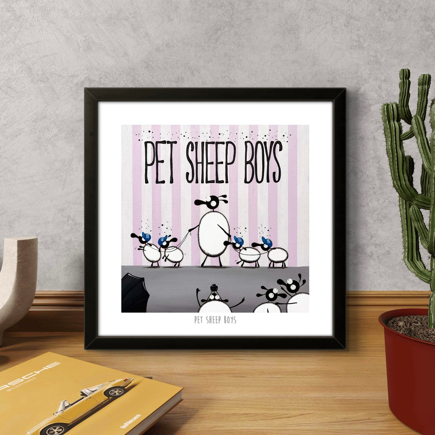 10” Print - Pet Sheep Boys