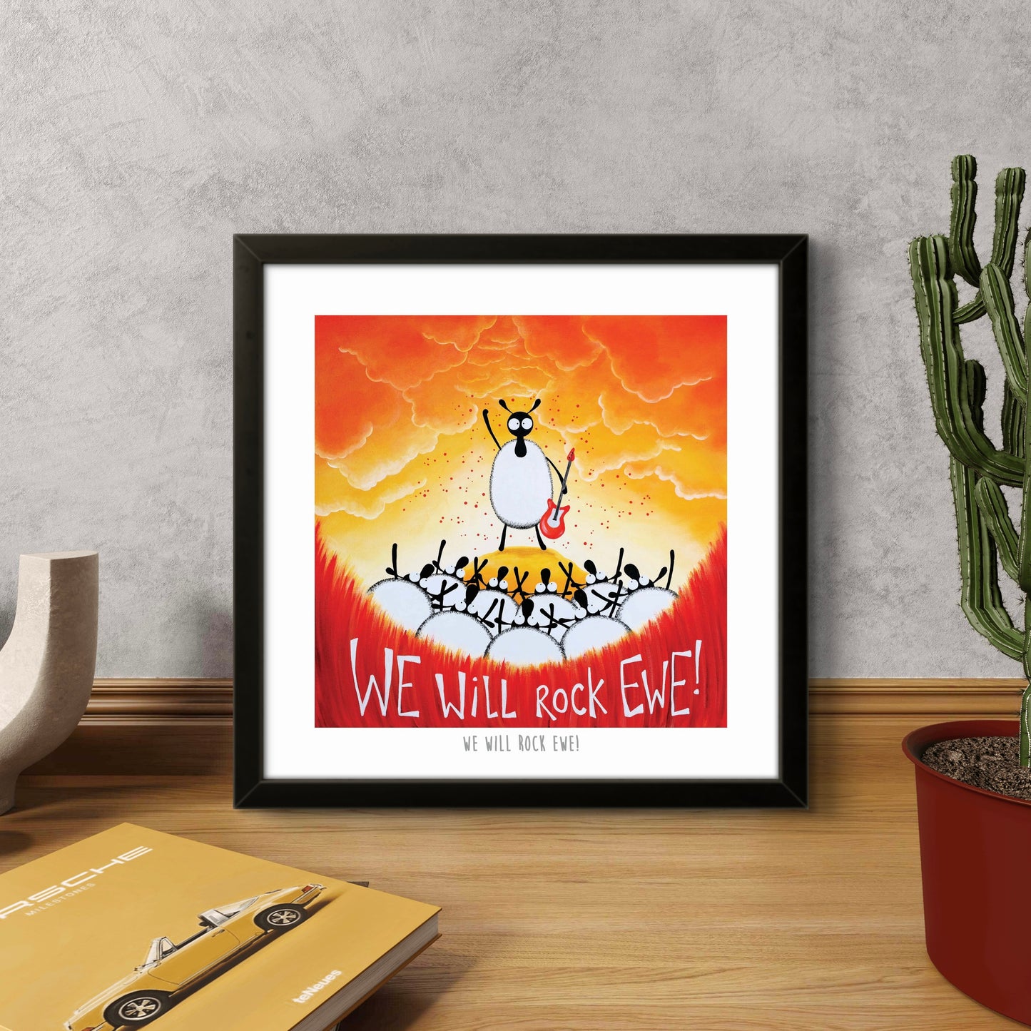10” Print - We Will Rock Ewe!