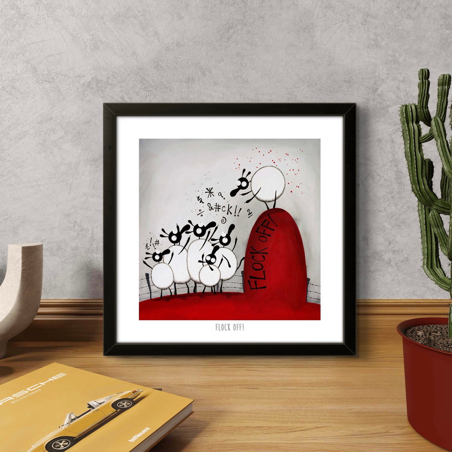 10” Print - Flock Off!