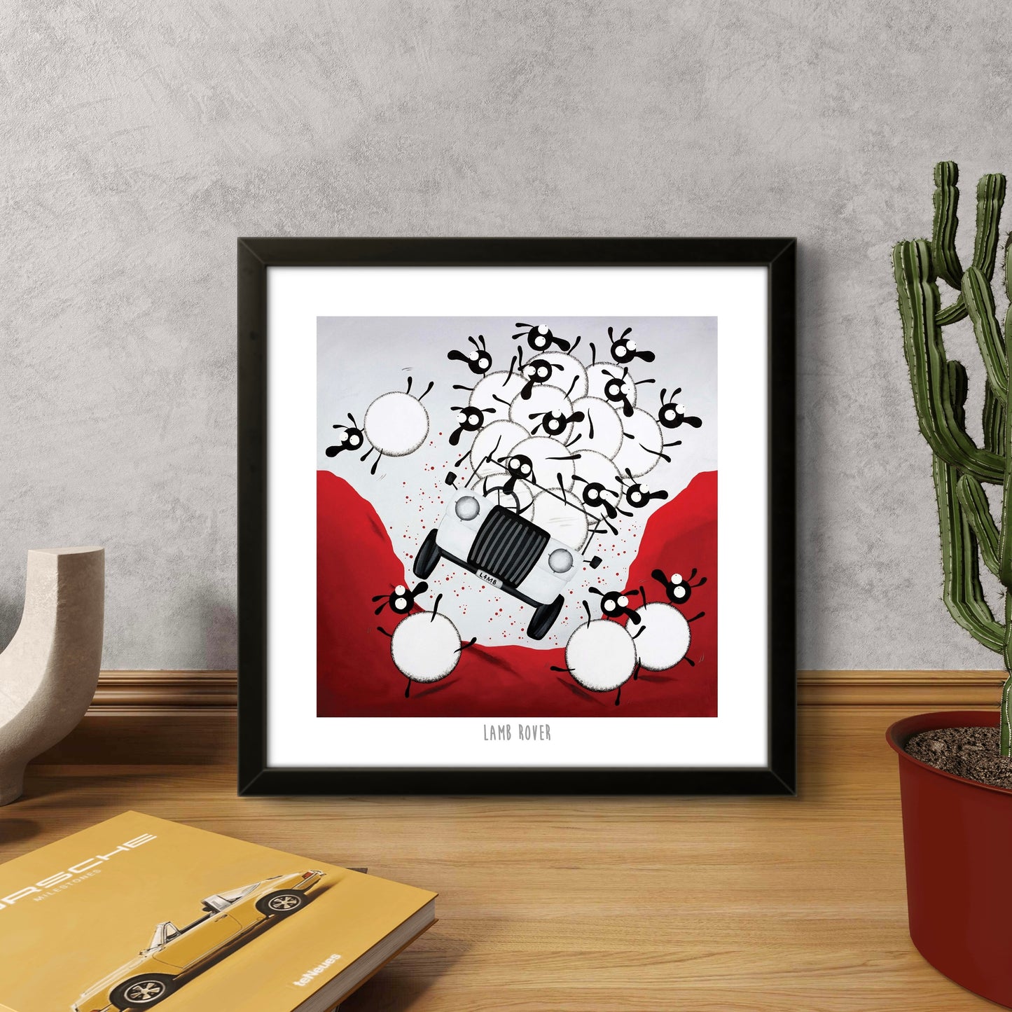 10” Print - Lamb Rover