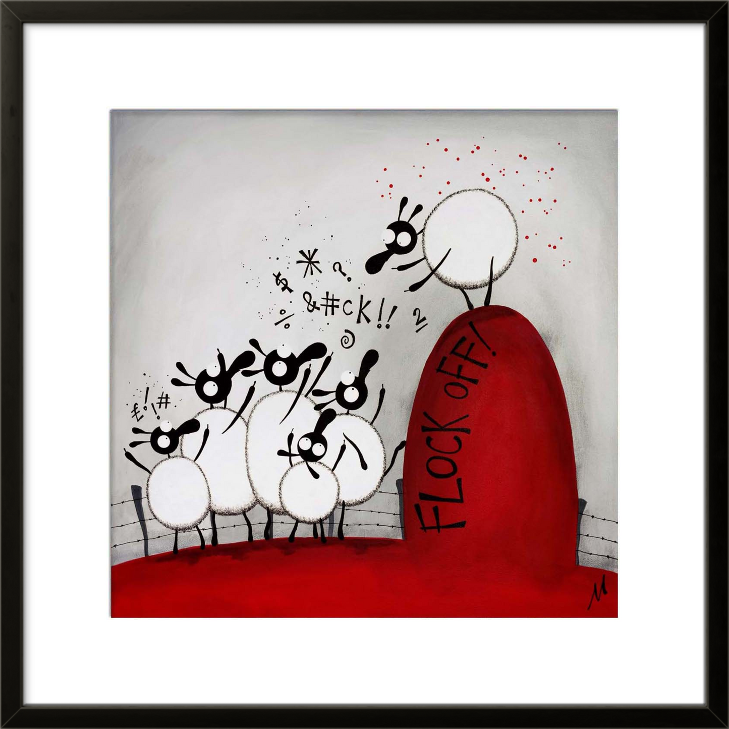 16” Limited Edition Print - Flock Off!