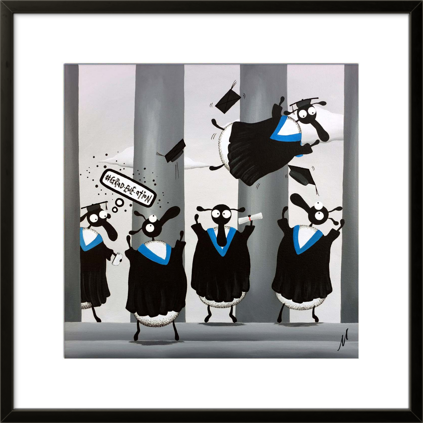 16” Limited Edition Print - Grad-ewe-ation