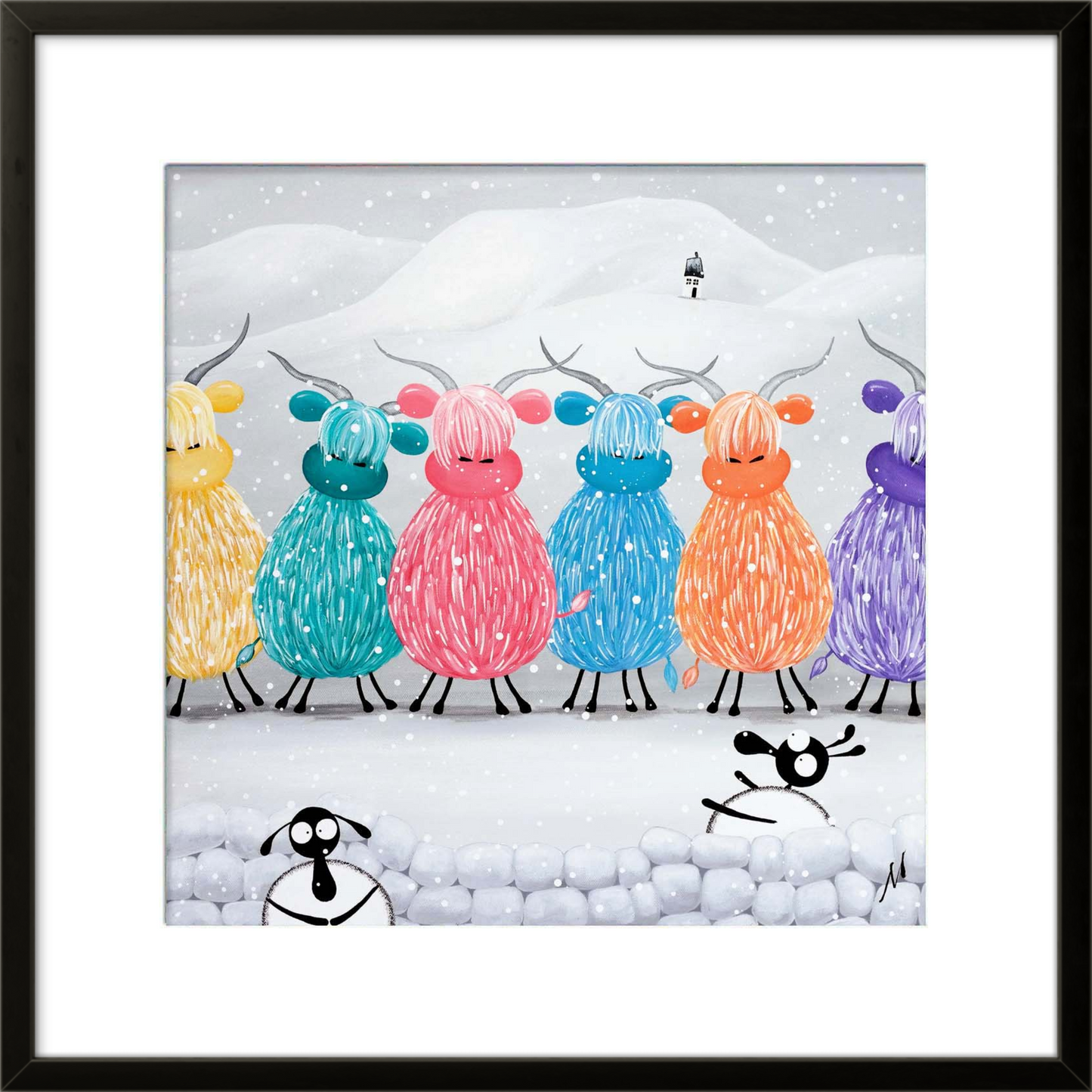 16” Limited Edition Print - Rainbow In The Snow