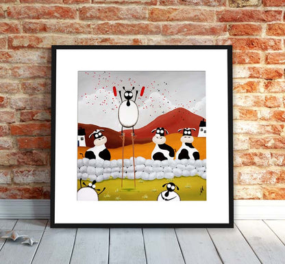 16” Limited Edition Print - Raising The Baa