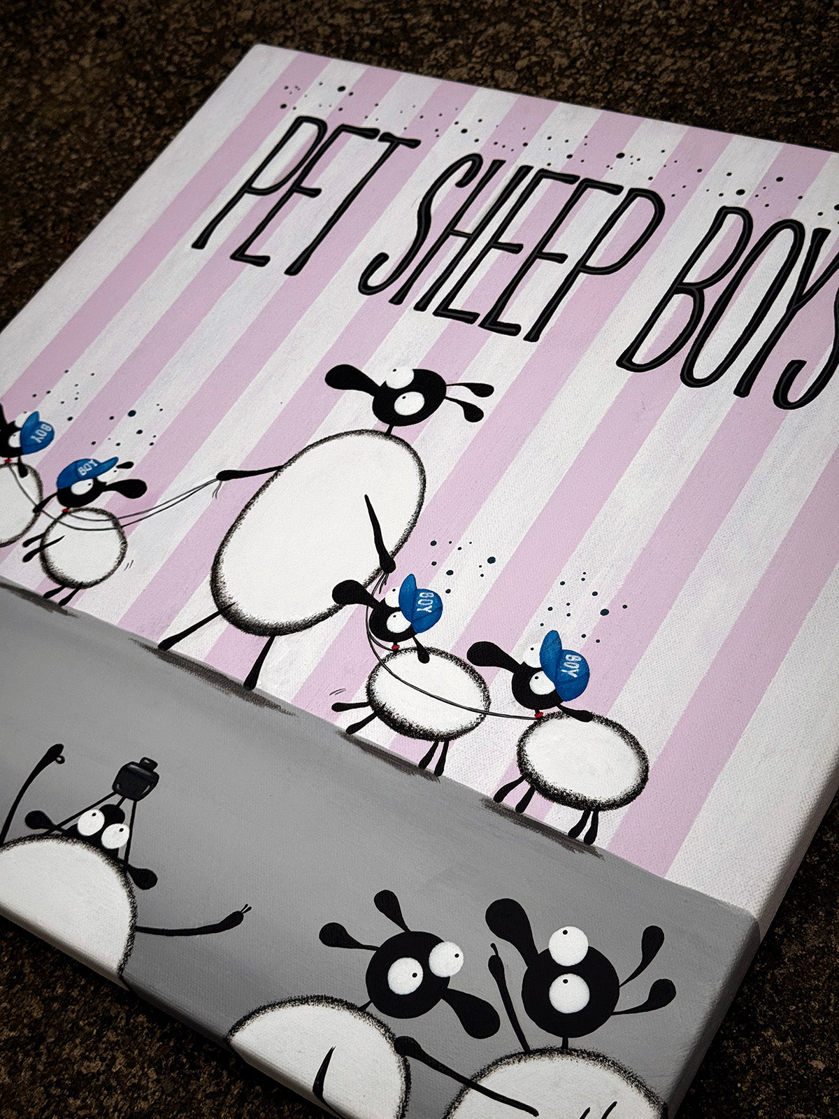 “Pet Sheep Boys" Original Painting