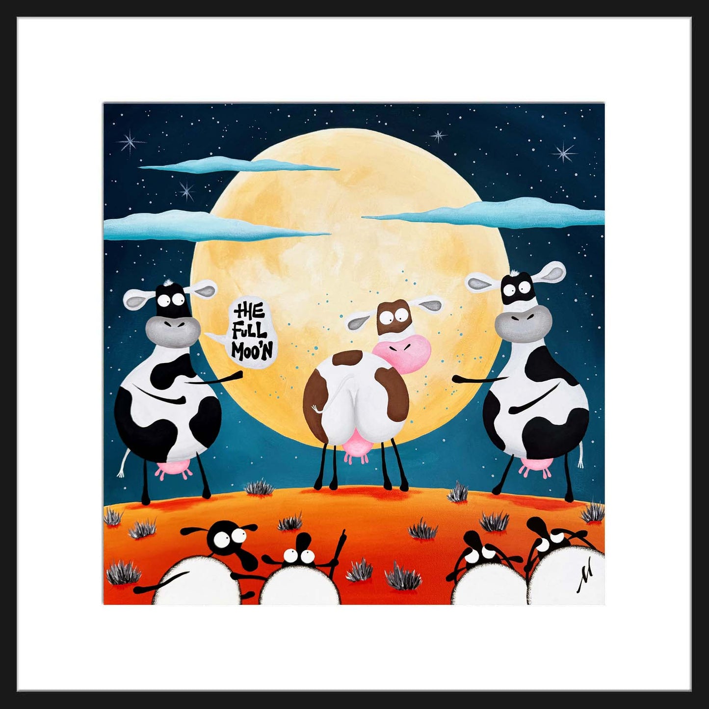 20" Limited Edition Print - The Full Moo’n (First Edition 1/50)