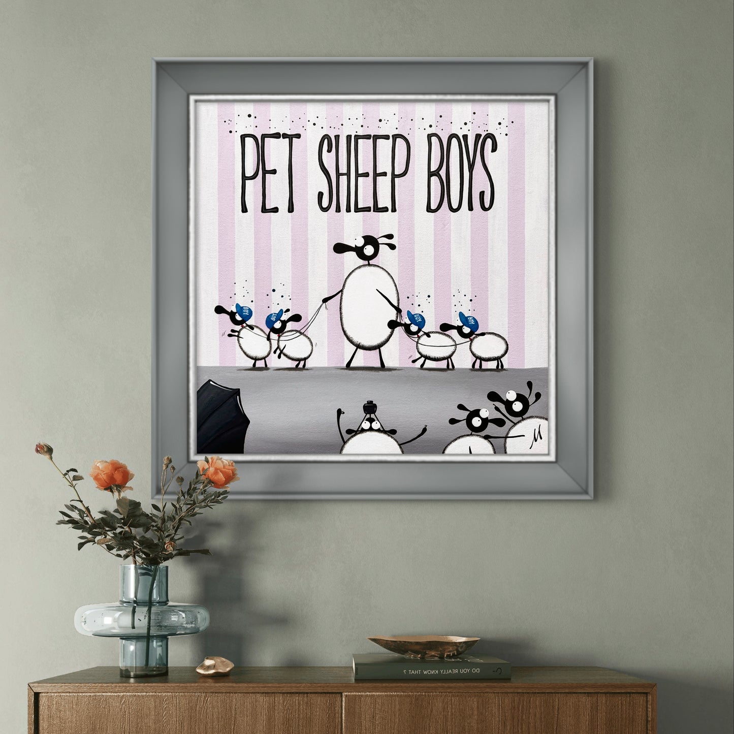 “Pet Sheep Boys" Original Painting