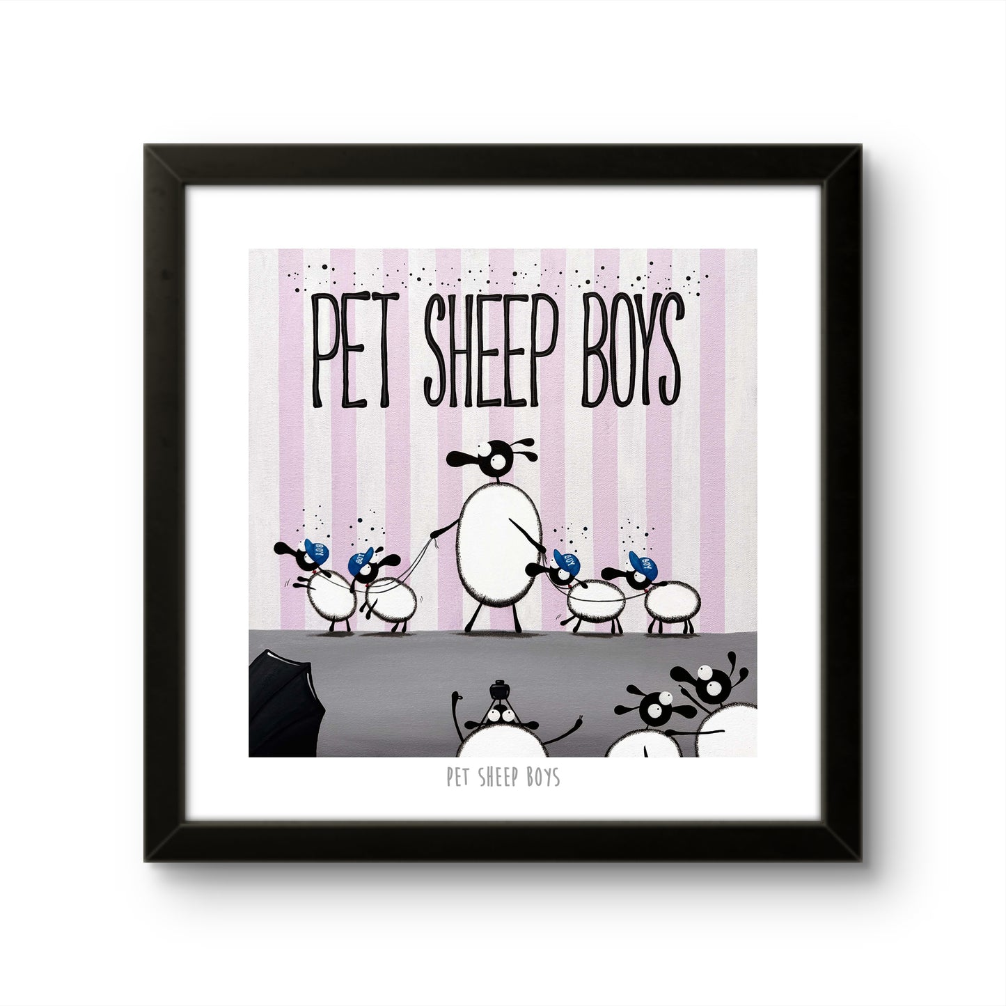 10” Print - Pet Sheep Boys