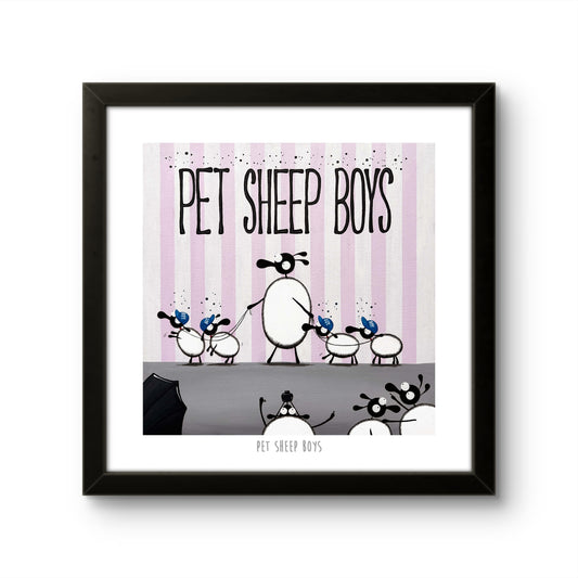 10” Print - Pet Sheep Boys