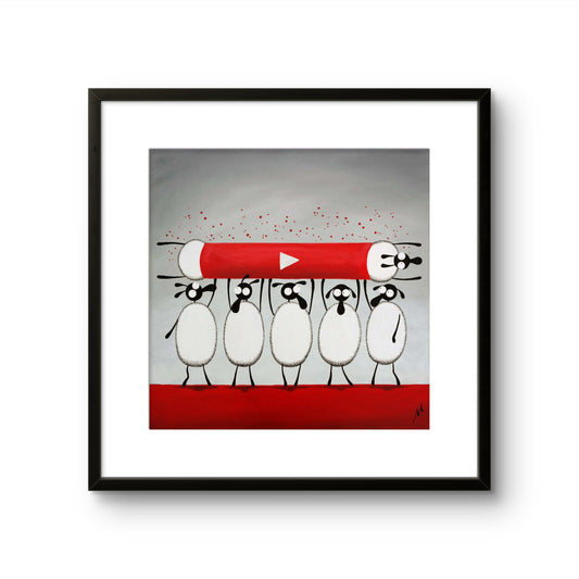 16” Limited Edition Print - Ewe-Tube