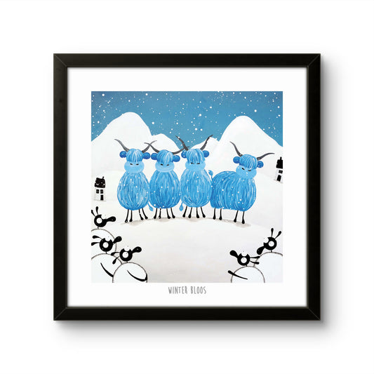 10” Print - Winter Bloos
