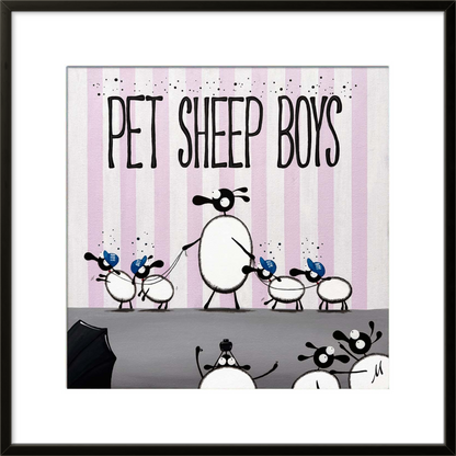 16” Limited Edition Print - Pet Sheep Boys