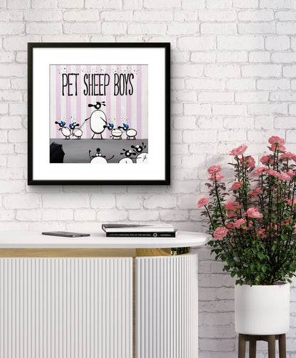 20" Limited Edition Print - Pet Sheep Boys