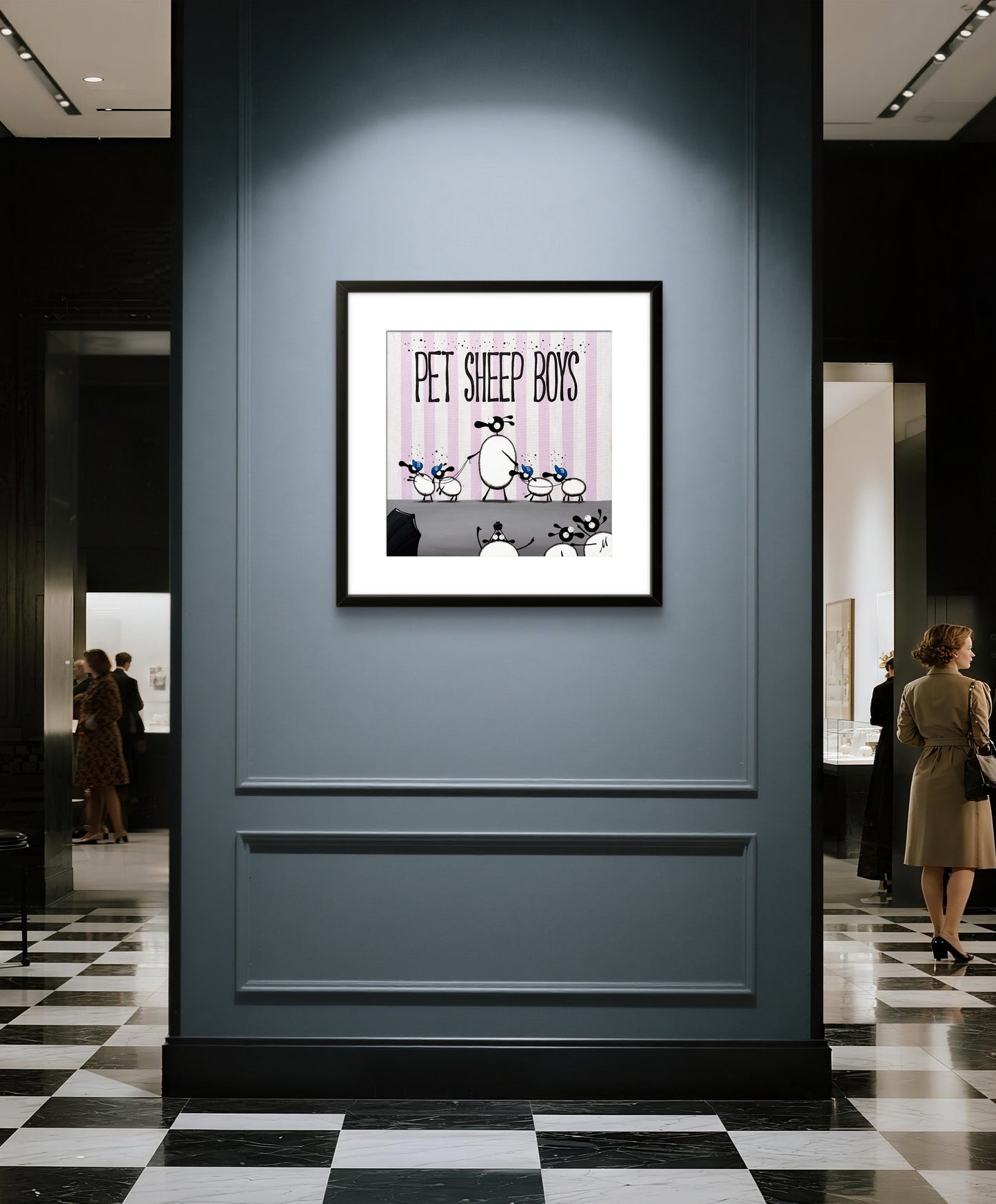 20" Limited Edition Print - Pet Sheep Boys