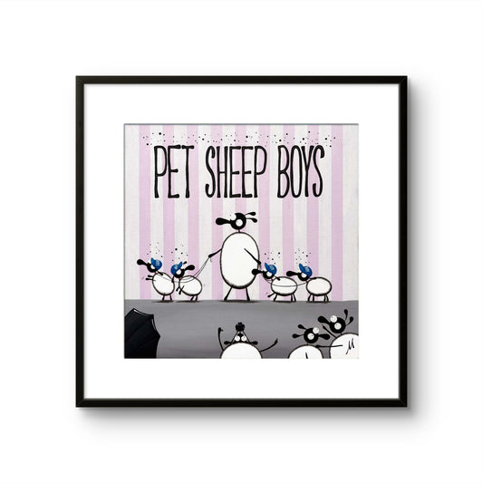 16” Limited Edition Print - Pet Sheep Boys