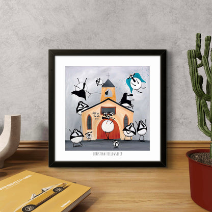 10” Print - Christian Fellowsheep