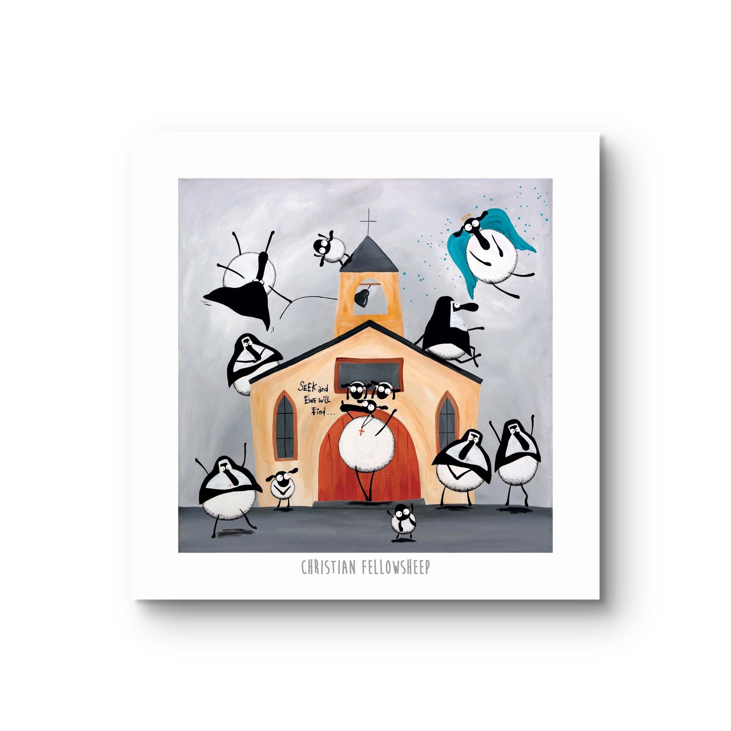 10” Print - Christian Fellowsheep