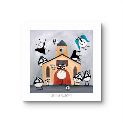 10” Print - Christian Fellowsheep