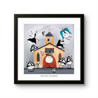 10” Print - Christian Fellowsheep