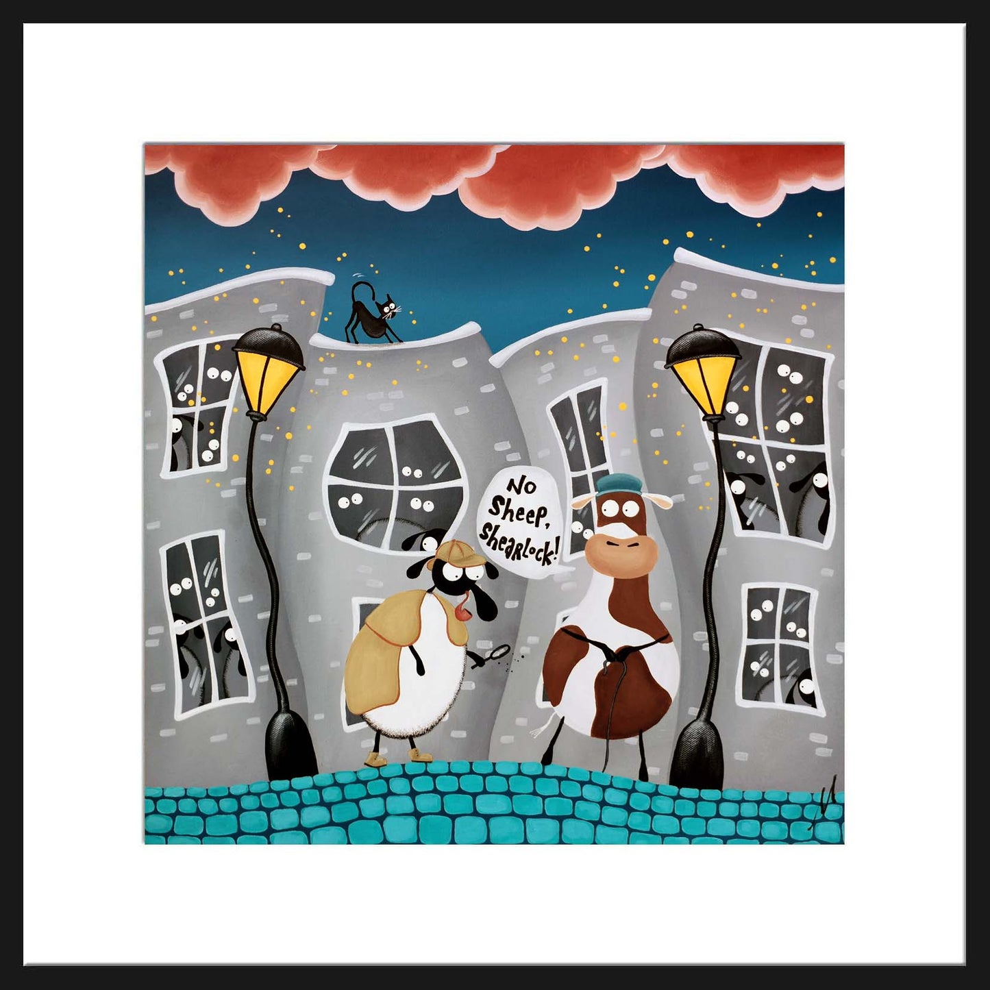 16” Limited Edition Print - No Sheep, Shearlock!