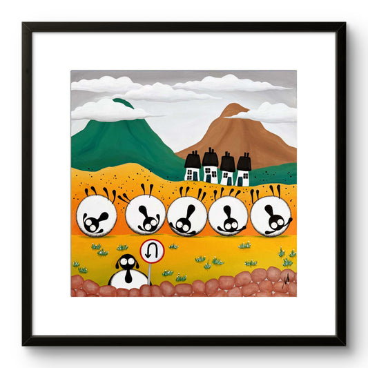 20" Limited Edition Print - Ewe Turn (First Edition 1/50)