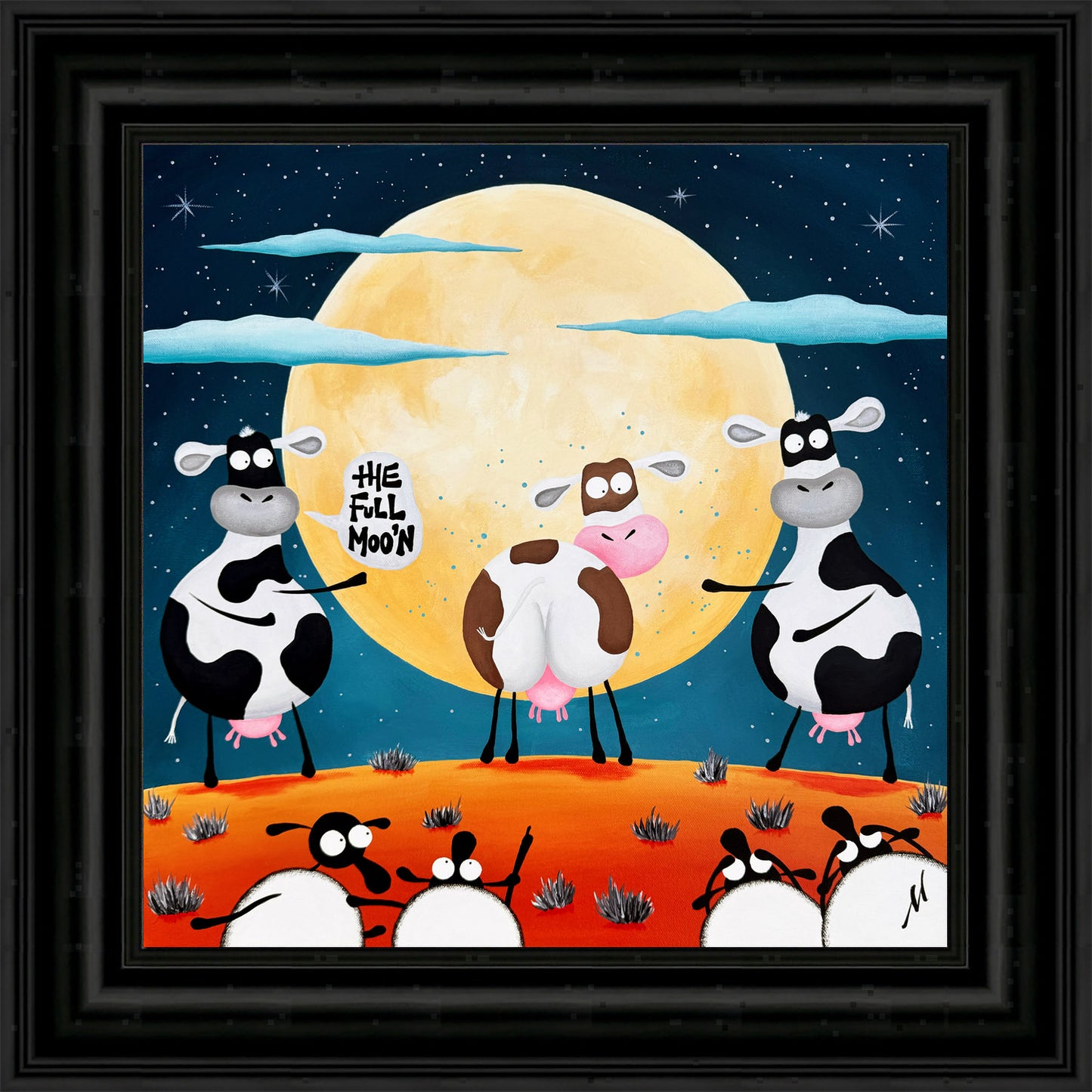 “The Full Moo’n" Original Painting