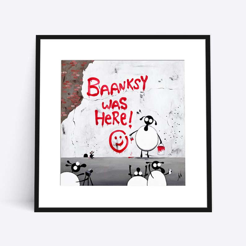 20" Limited Edition Print - Baanksy Was Here!