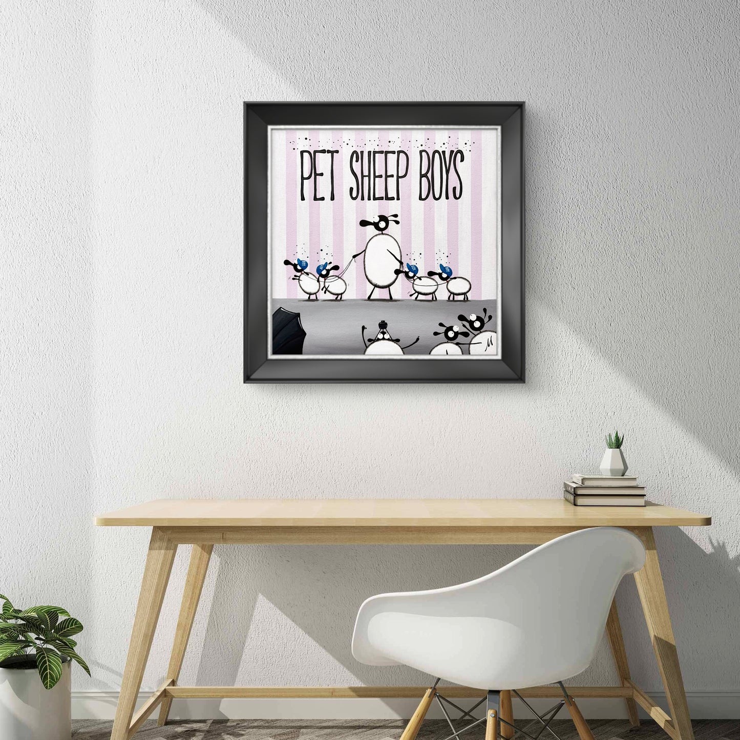 “Pet Sheep Boys" Original Painting