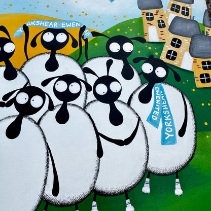 “Yorkshear Ewenited” Original Painting