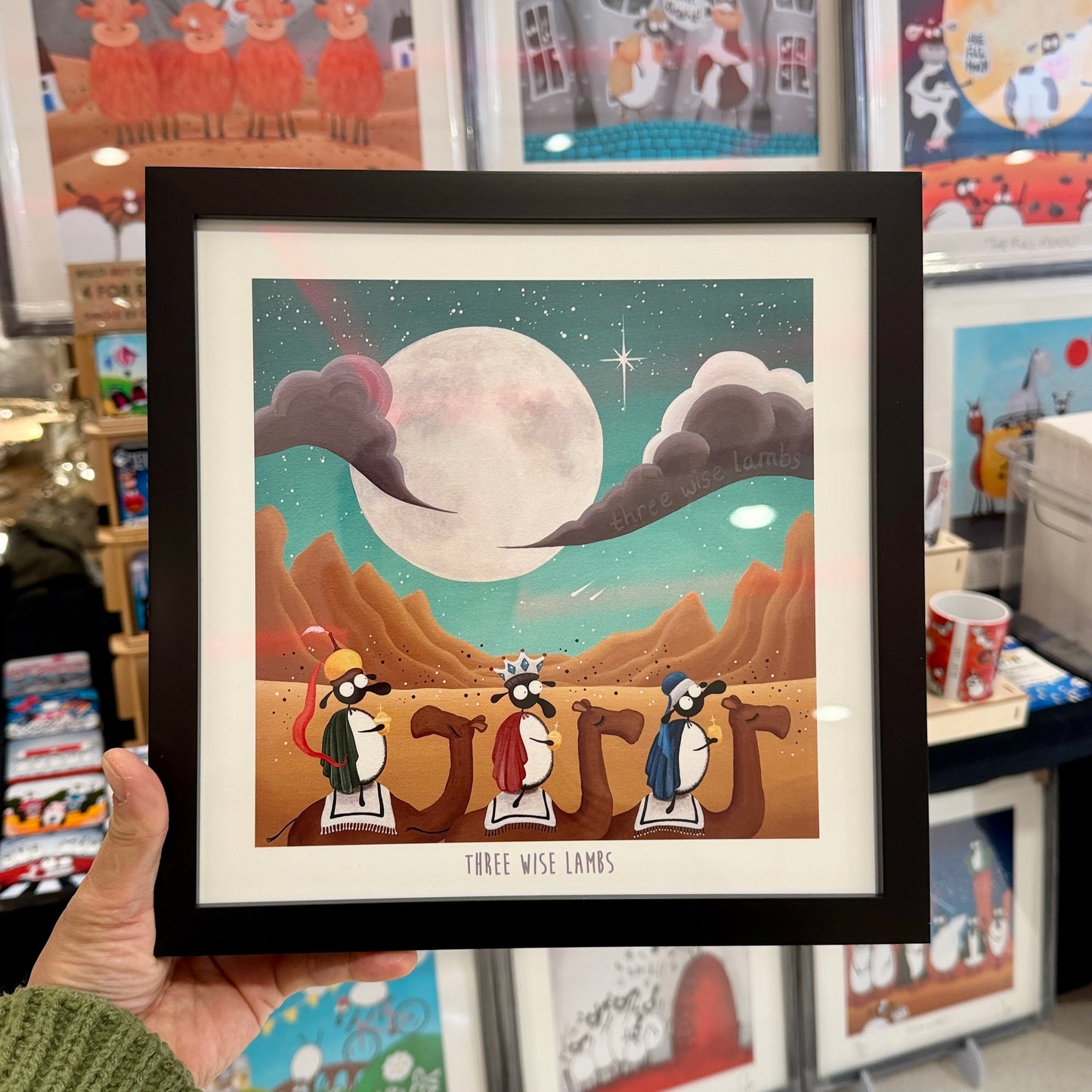 10” Print - Three Wise Lambs