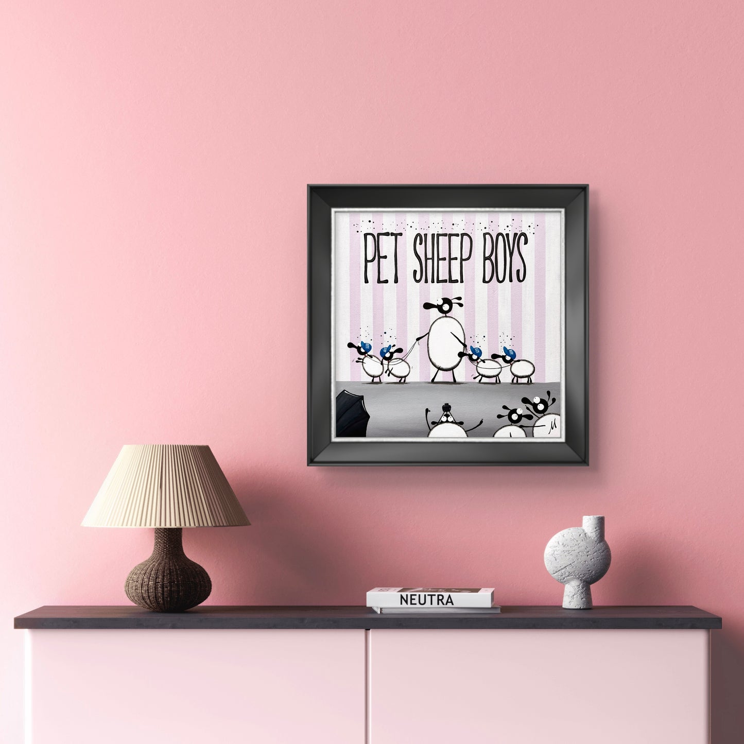 “Pet Sheep Boys" Original Painting