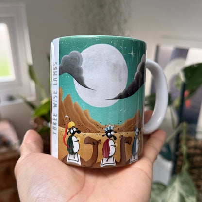 Three Wise Lambs Ceramic Mug