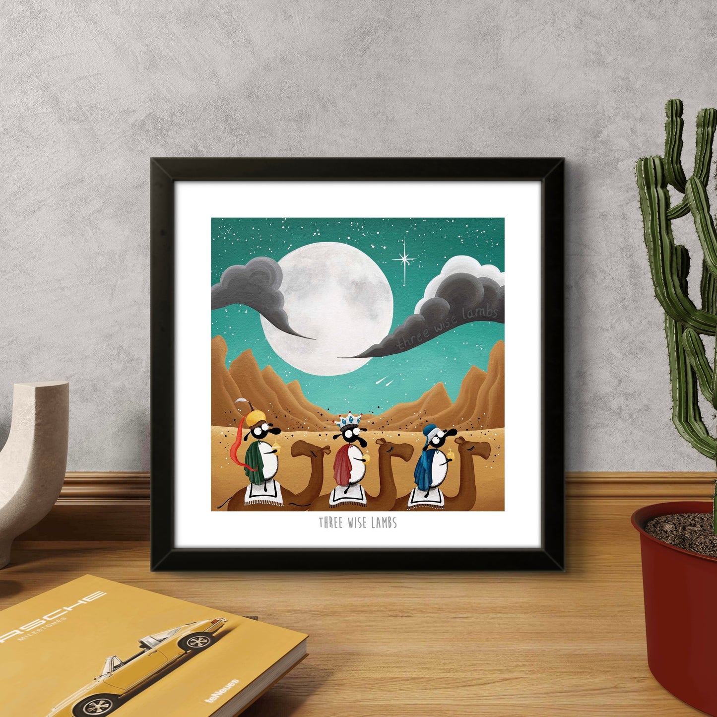 10” Print - Three Wise Lambs