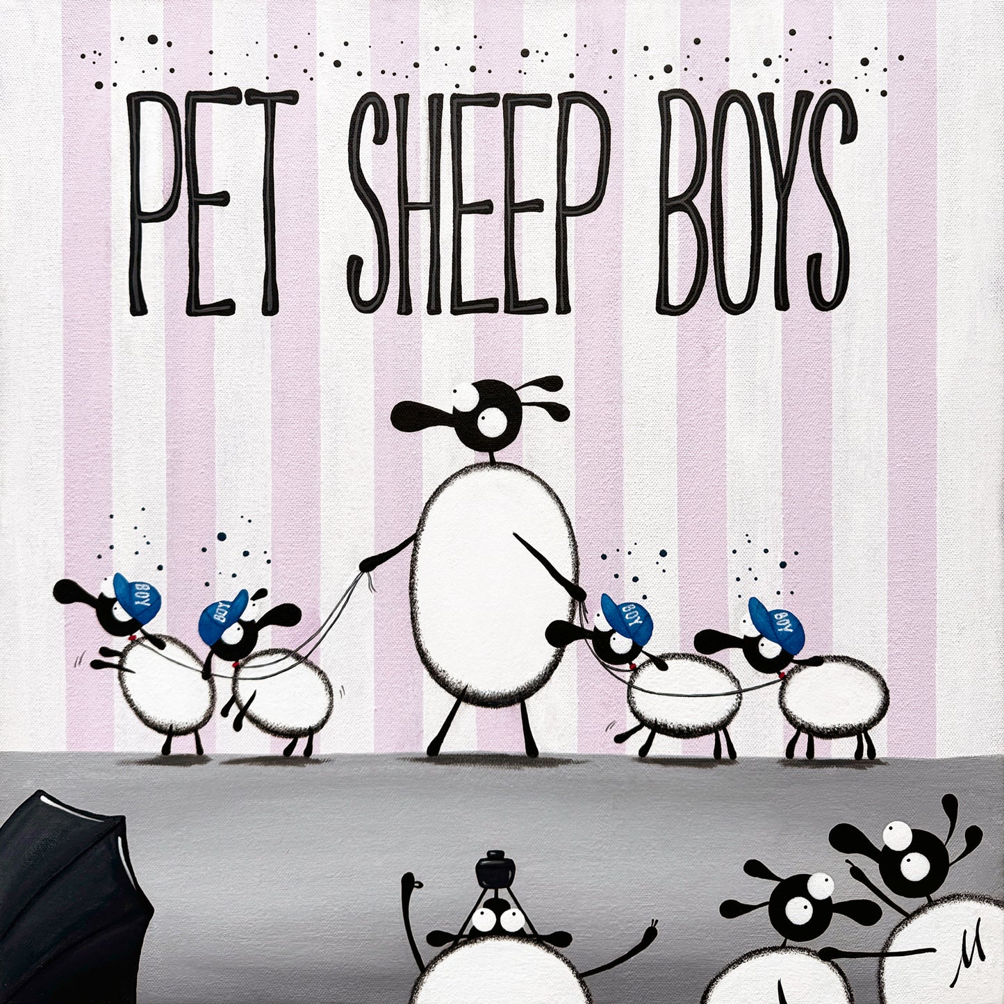 “Pet Sheep Boys" Original Painting