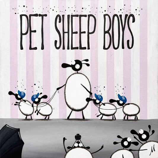 “Pet Sheep Boys" Original Painting