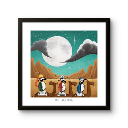 10” Print - Three Wise Lambs