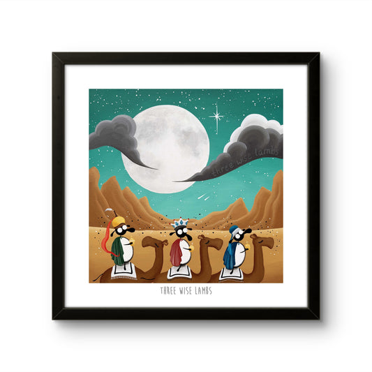 10” Print - Three Wise Lambs