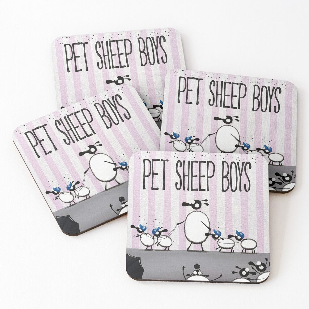 Pet Sheep Boys Coaster