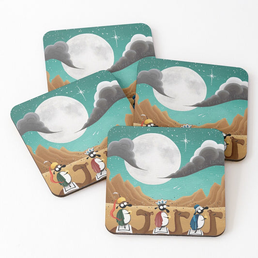 Three Wise Lambs Coaster