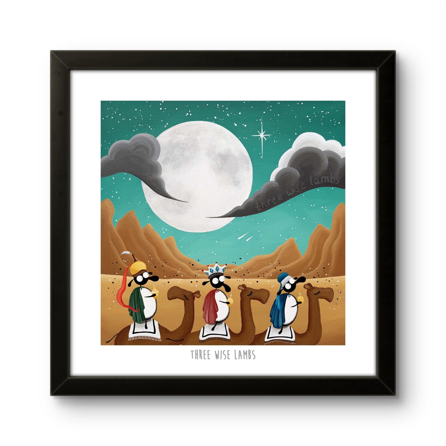 10” Print - Three Wise Lambs