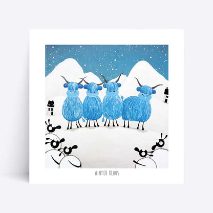 10” Print - Winter Bloos