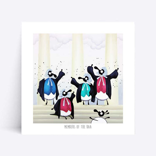 10” Print - Members Of The Baa