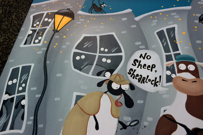 "No Sheep, Shearlock!" Original Painting