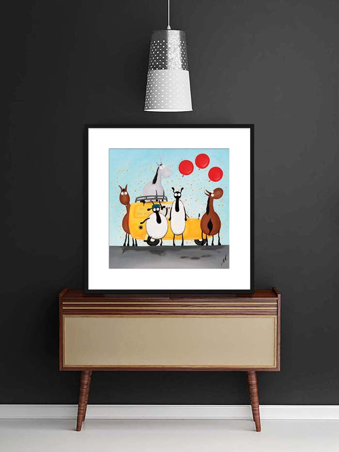 20” Limited Edition Print - Only Ewes And Horses