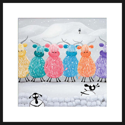 20" Limited Edition Print - Rainbow In The Snow