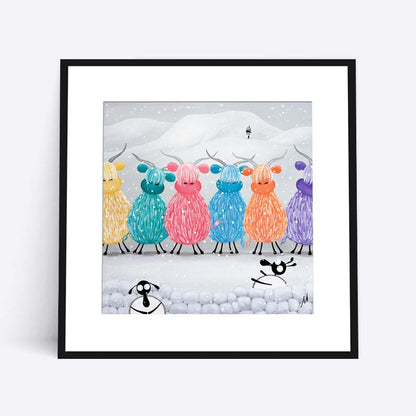 16” Limited Edition Print - Rainbow In The Snow