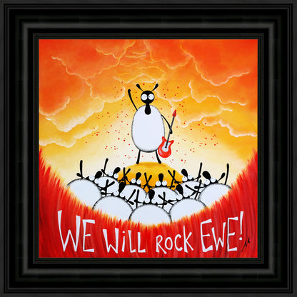 "We Will Rock Ewe!" Original Painting